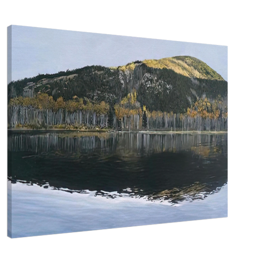 Richard Estes - BEAVER DAM POND ACADIA NATIONAL PARK 2009 Canvas - 20x30 cm / 8x12 inches-canvas