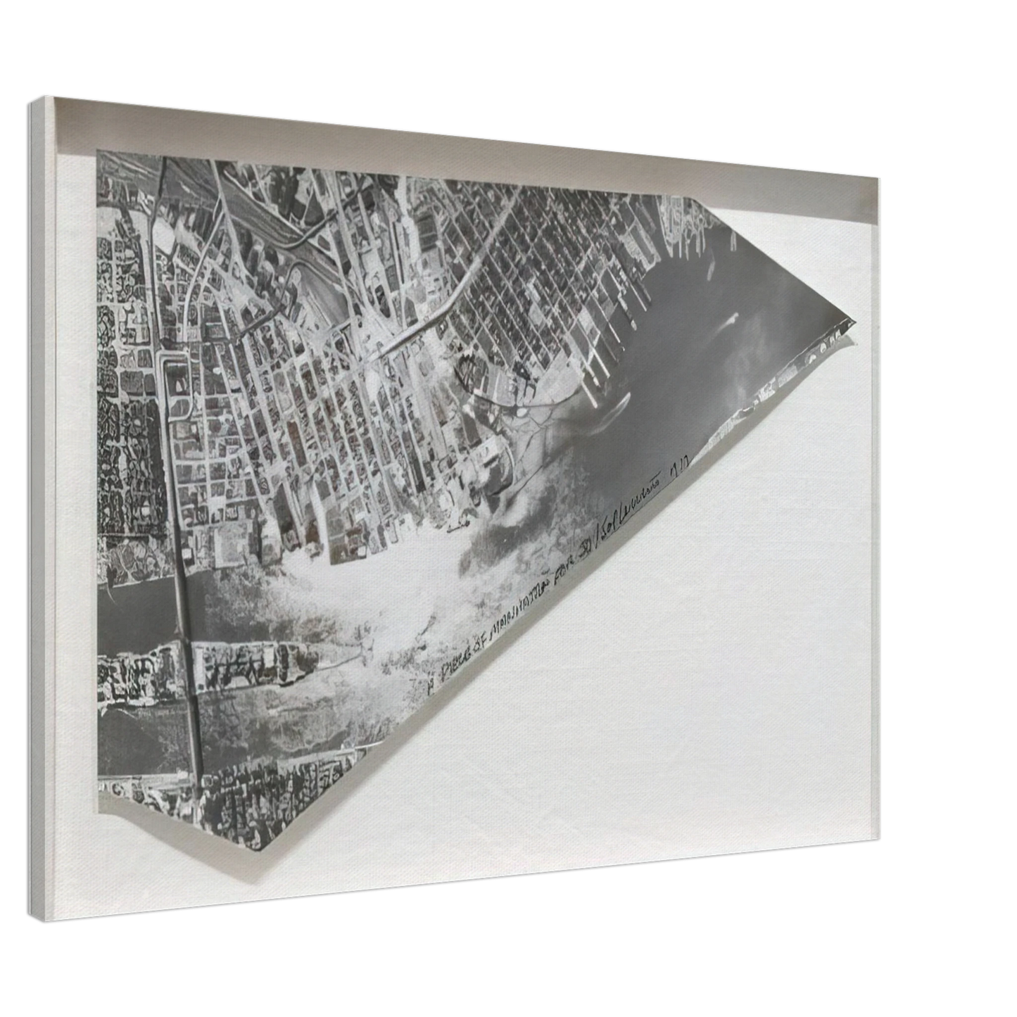 Sol LeWitt - A Piece of Manhattan Canvas - 20x30 cm / 8x12 inches-canvas