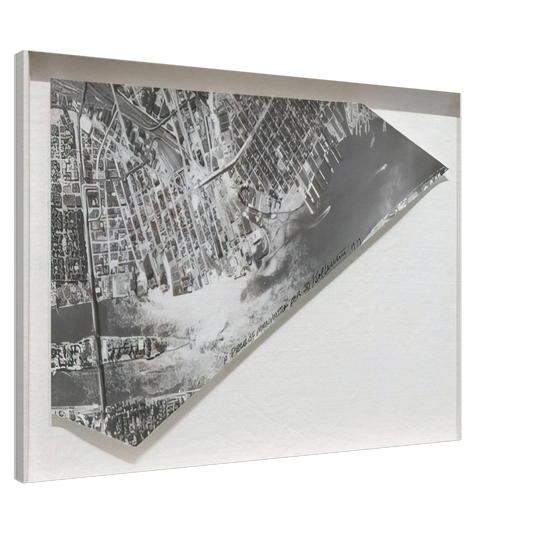 Sol LeWitt - A Piece of Manhattan Canvas - 20x30 cm / 8x12 inches-canvas