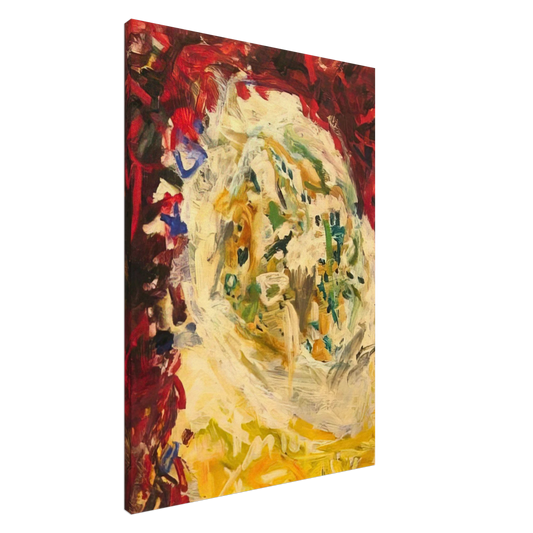 Gene Davis - Christmas Tree - 1956 Canvas - 20x30 cm / 8x12 inches-canvas