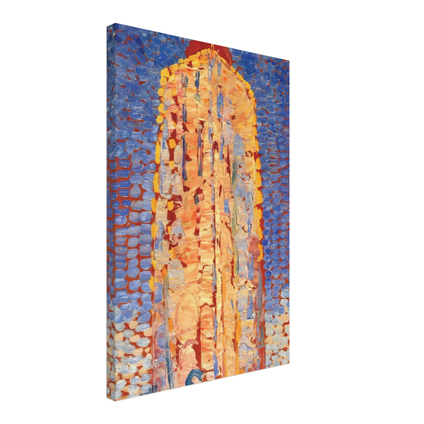 Piet Mondrian - Lighthouse in Westkapelle Canvas - 40x60 cm / 16x24 inches-canvas
