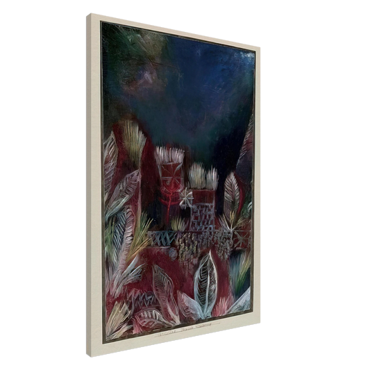 Paul Klee - TROPICAL TWILIGHT 1921 Canvas - 20x30 cm / 8x12 inches-canvas