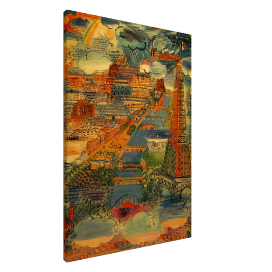 Raoul Dufy - PARIS 1934 Canvas - 20x30 cm / 8x12 inches-canvas