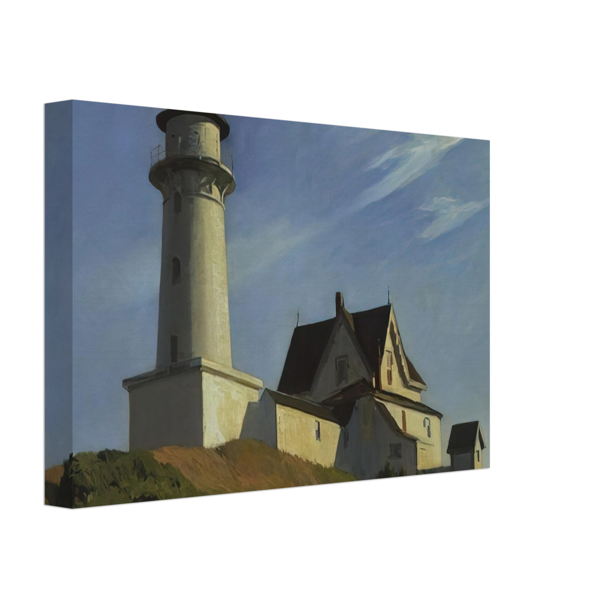 Edward Hopper - Lighthouse at Two Lights Canvas - 40x60 cm / 16x24 inches-canvas