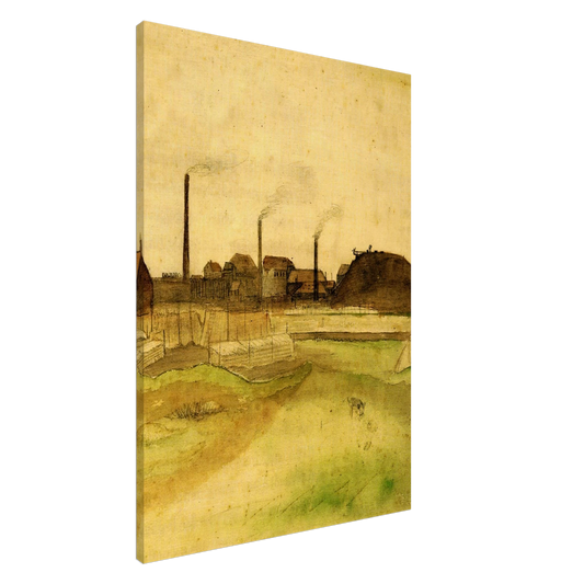 Vincent van Gogh - Coalmine in the Borinage Canvas - 20x30 cm / 8x12 inches-canvas