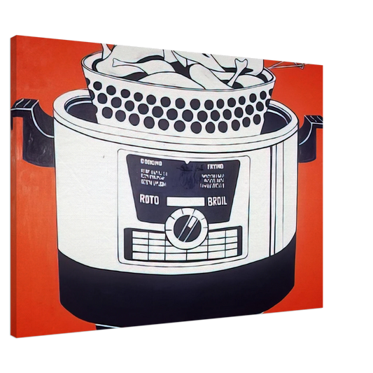 Roy Lichtenstein - ROTO BROIL 1961 Canvas - 20x30 cm / 8x12 inches-canvas