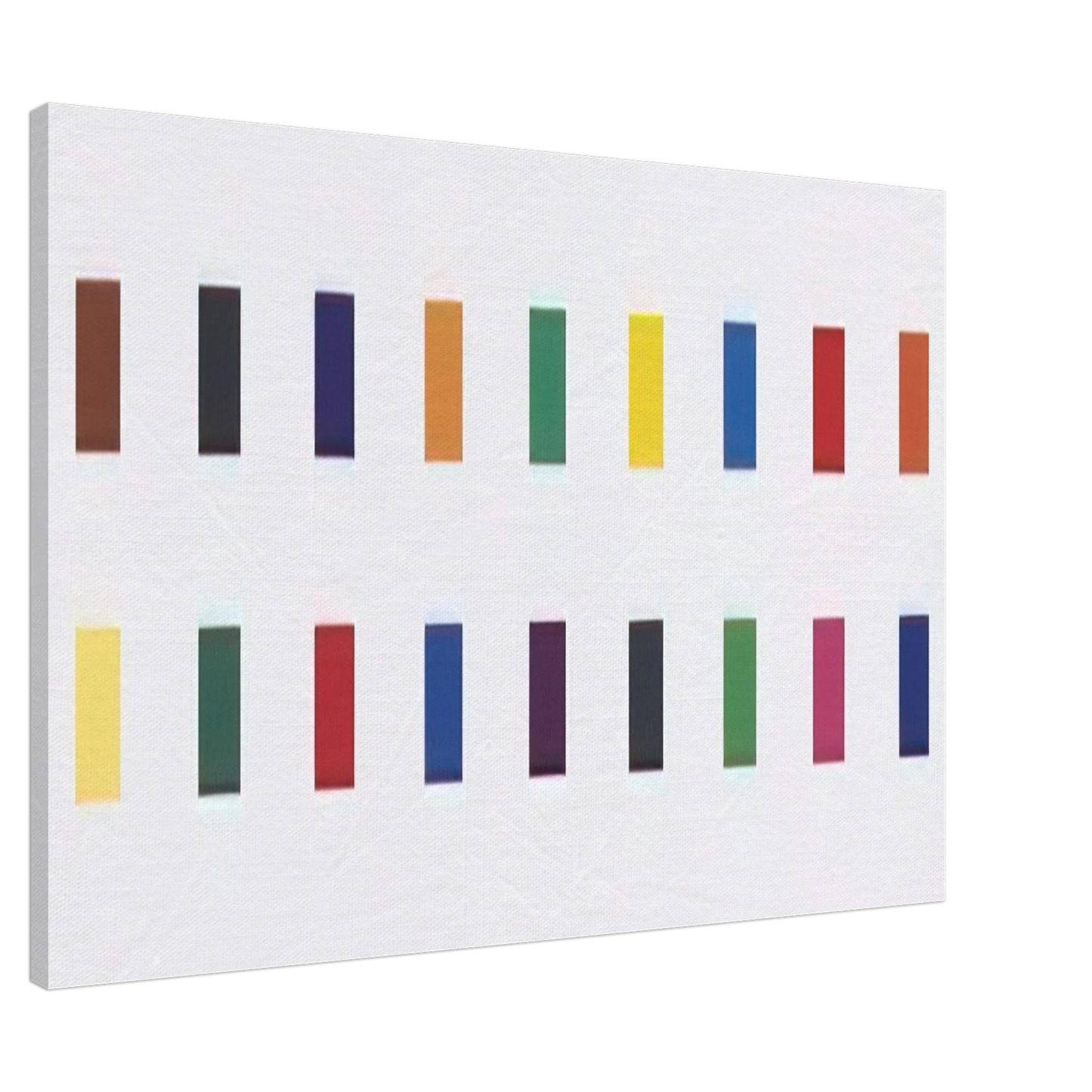 Ellsworth Kelly - 18 Colors  Cincinnati  Canvas - 20x30 cm / 8x12 inches-canvas