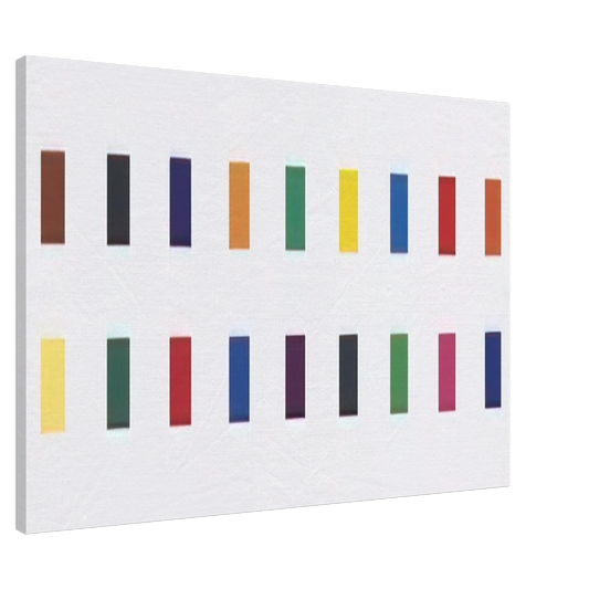Ellsworth Kelly - 18 Colors  Cincinnati  Canvas - 20x30 cm / 8x12 inches-canvas