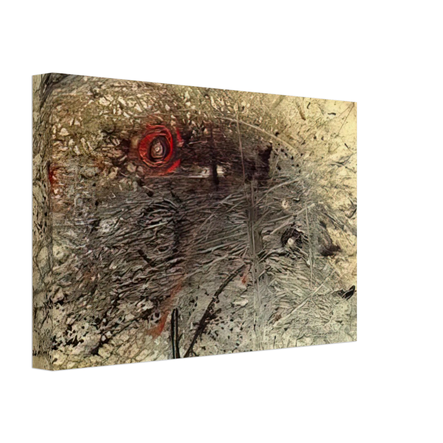 Charles Lapicque - Untitled - Tachisme Canvas - 40x60 cm / 16x24 inches-canvas