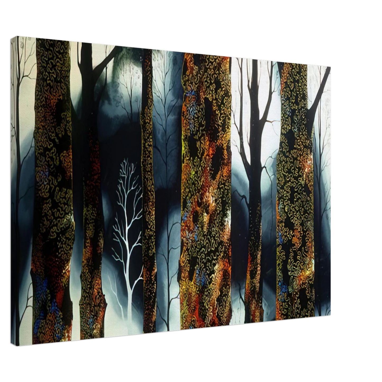 Eyvind Earle - Jewel Trees Canvas - 20x30 cm / 8x12 inches-canvas