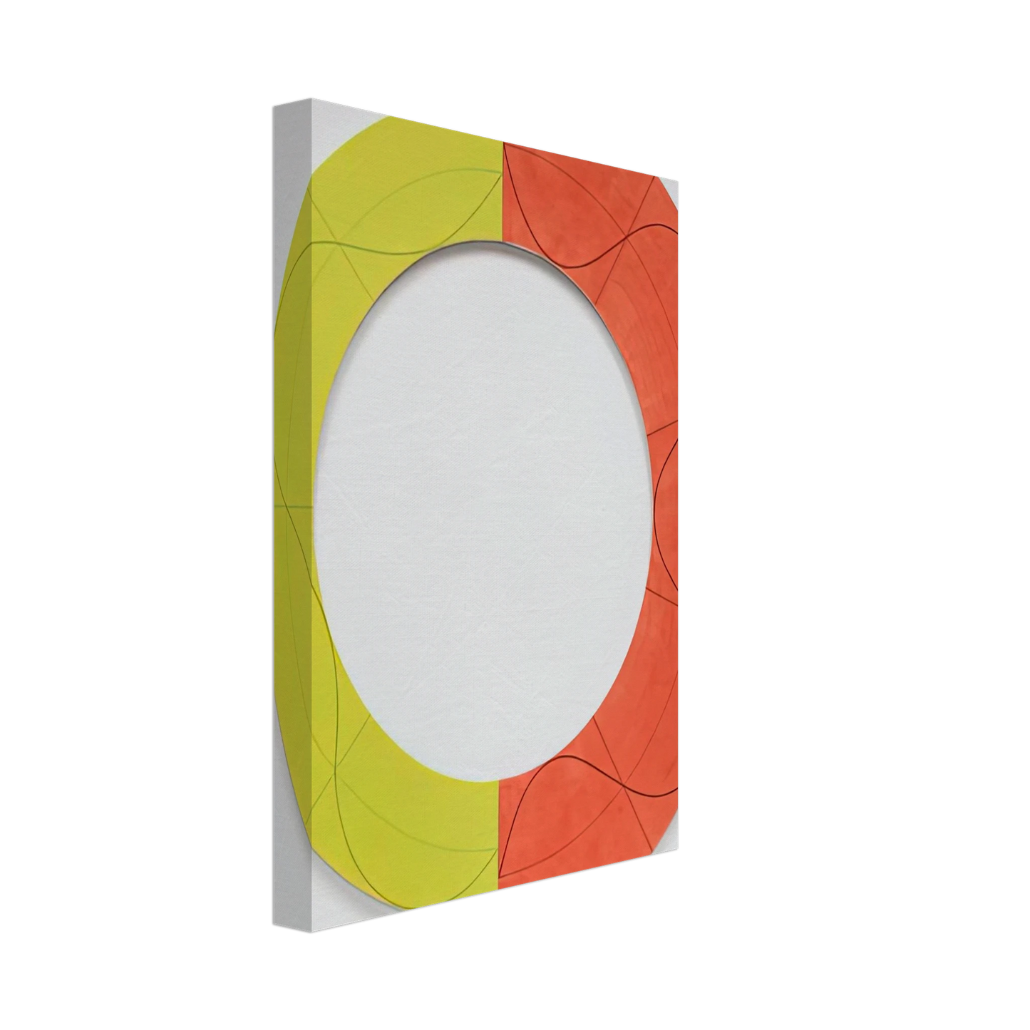 Robert Mangold - SPLIT RING IMAGE 1 2009 Canvas - 40x60 cm / 16x24 inches-canvas