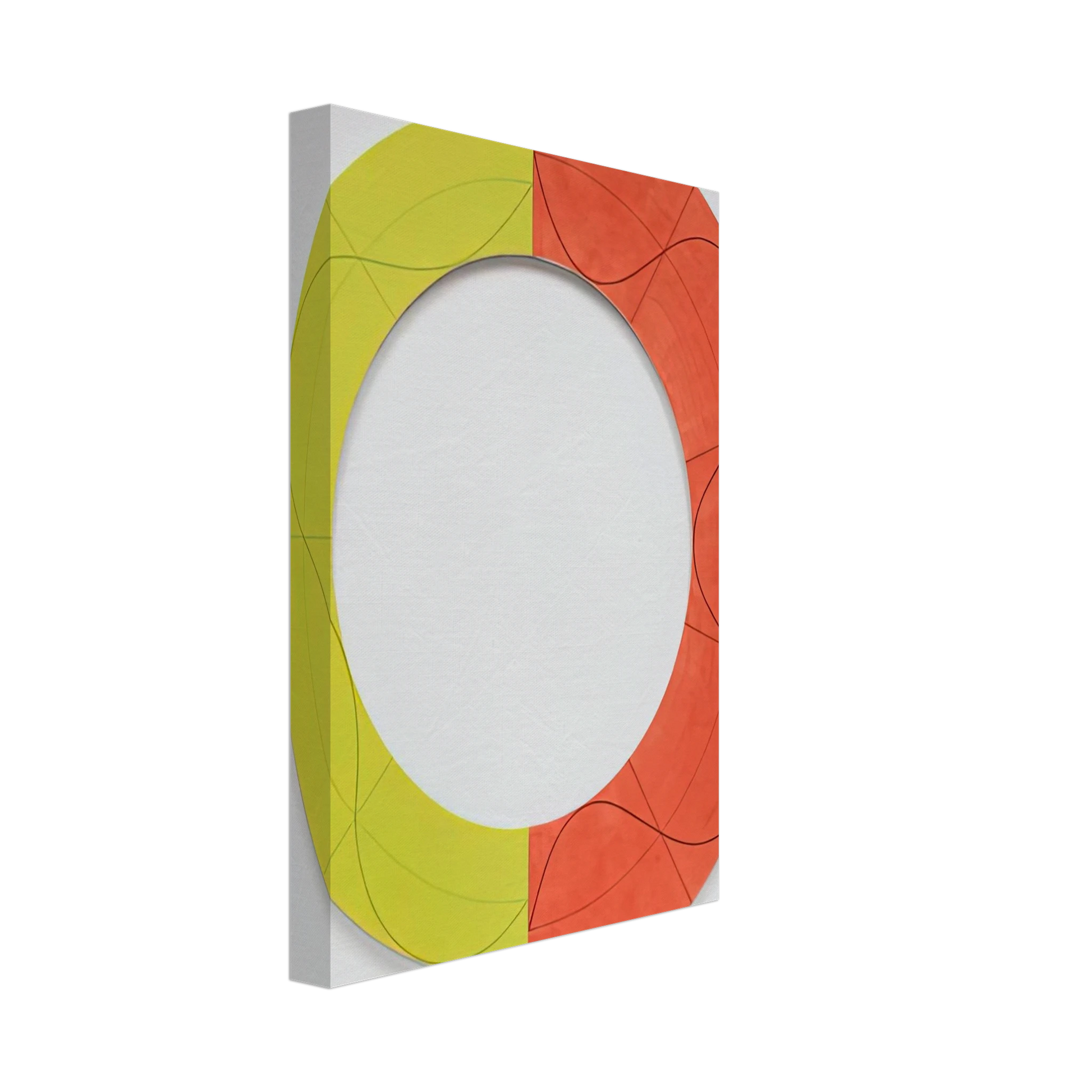 Robert Mangold - SPLIT RING IMAGE 1 2009 Canvas - 40x60 cm / 16x24 inches-canvas