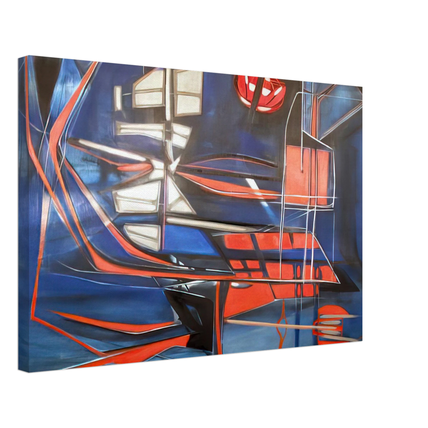 Jimmy Ernst - Science Fiction - 1948 Canvas - 70x100 cm / 28x40 inches-canvas