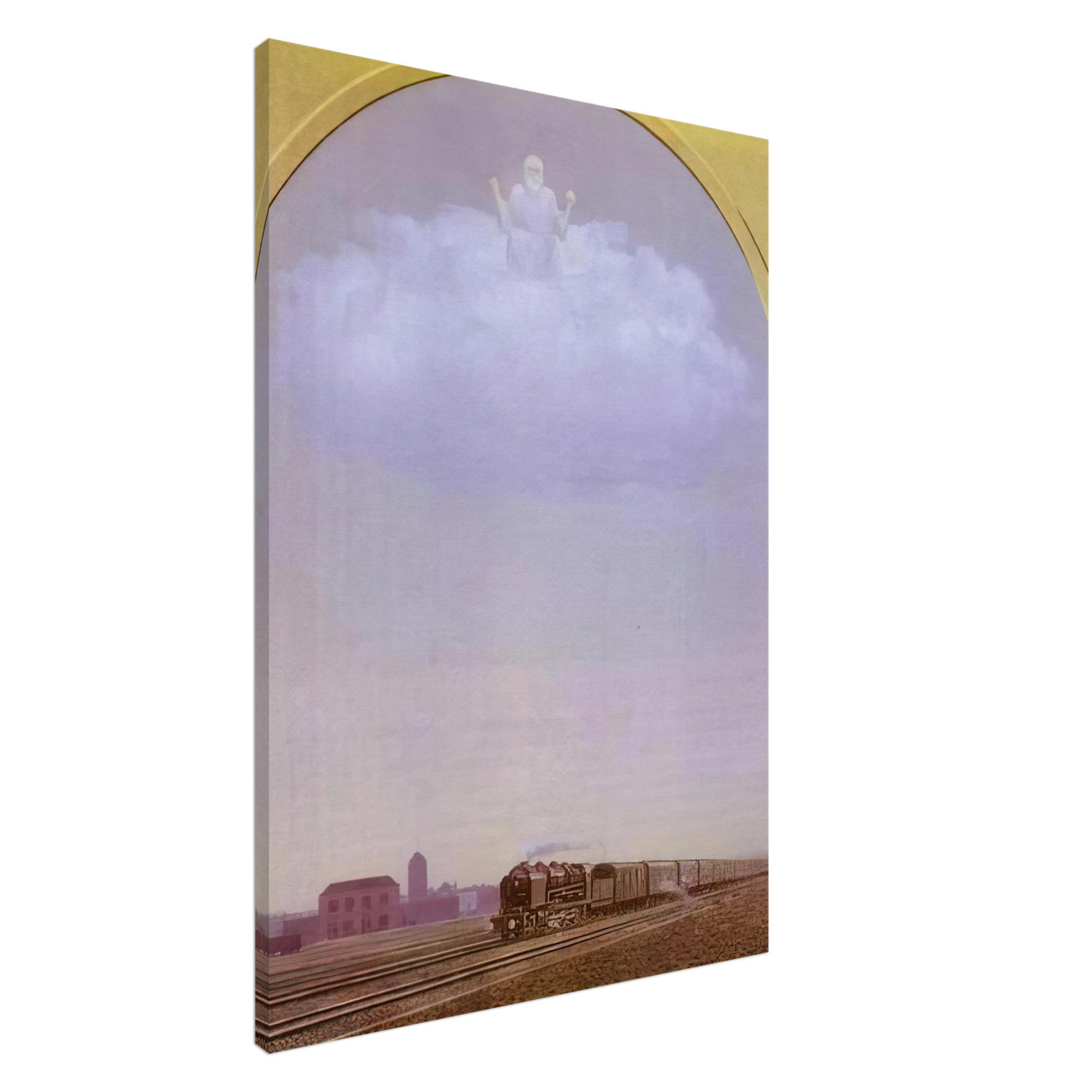 Rene Magritte - THE NIGHTINGALE 1962 Canvas - 20x30 cm / 8x12 inches-canvas