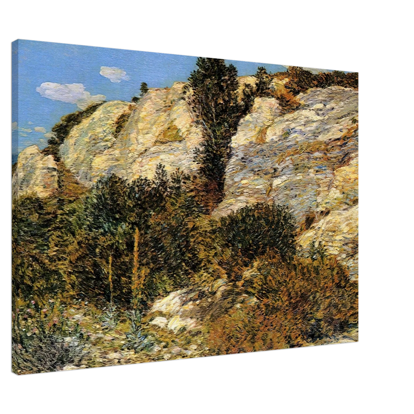 Childe Hassam - Lyman's Ledge, Appledore Canvas - 20x30 cm / 8x12 inches-canvas