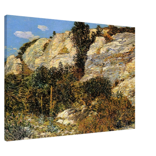 Childe Hassam - Lyman's Ledge, Appledore Canvas - 20x30 cm / 8x12 inches-canvas
