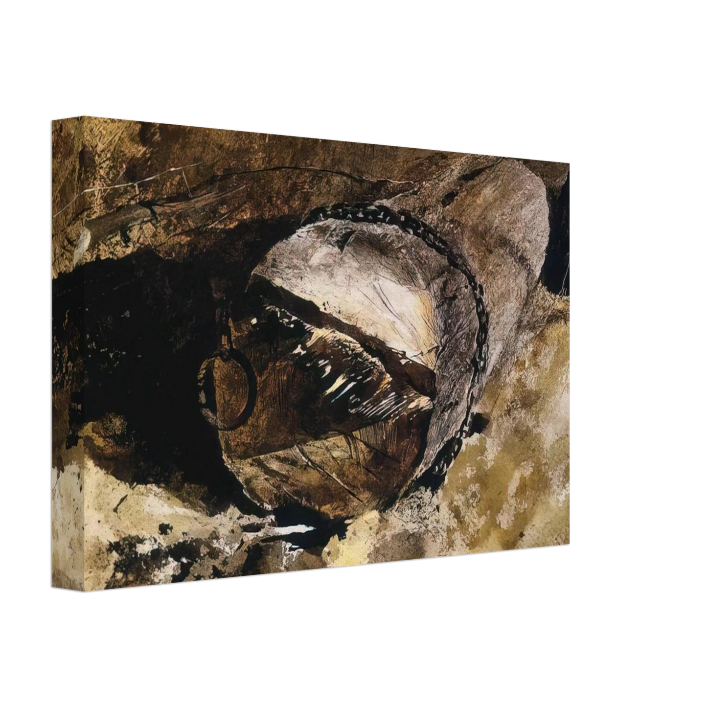 Andrew Wyeth - LOG CHAIN Canvas - 40x60 cm / 16x24 inches-canvas