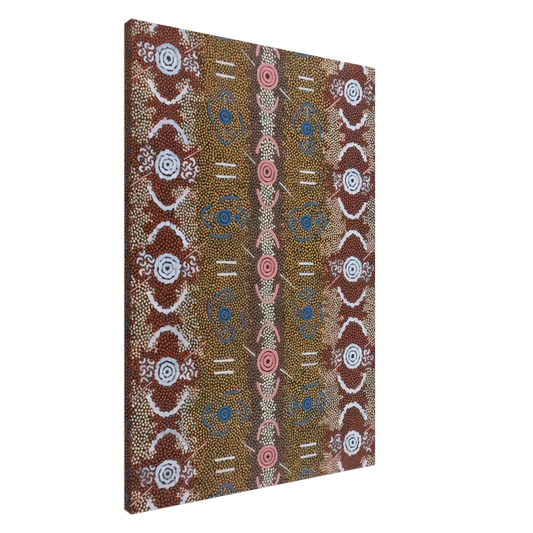 Clifford Possum Tjapaltjarri - Honey Ant Dreaming - 1993 Canvas - 20x30 cm / 8x12 inches-canvas