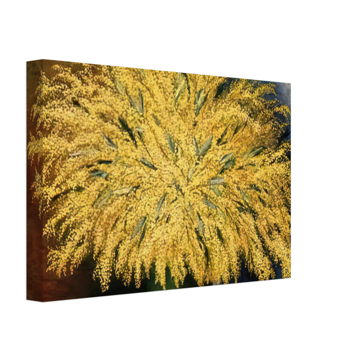 Moise Kisling - GRAND BOUQUET OF MIMOSA 1942 Canvas - 70x100 cm / 28x40 inches-canvas