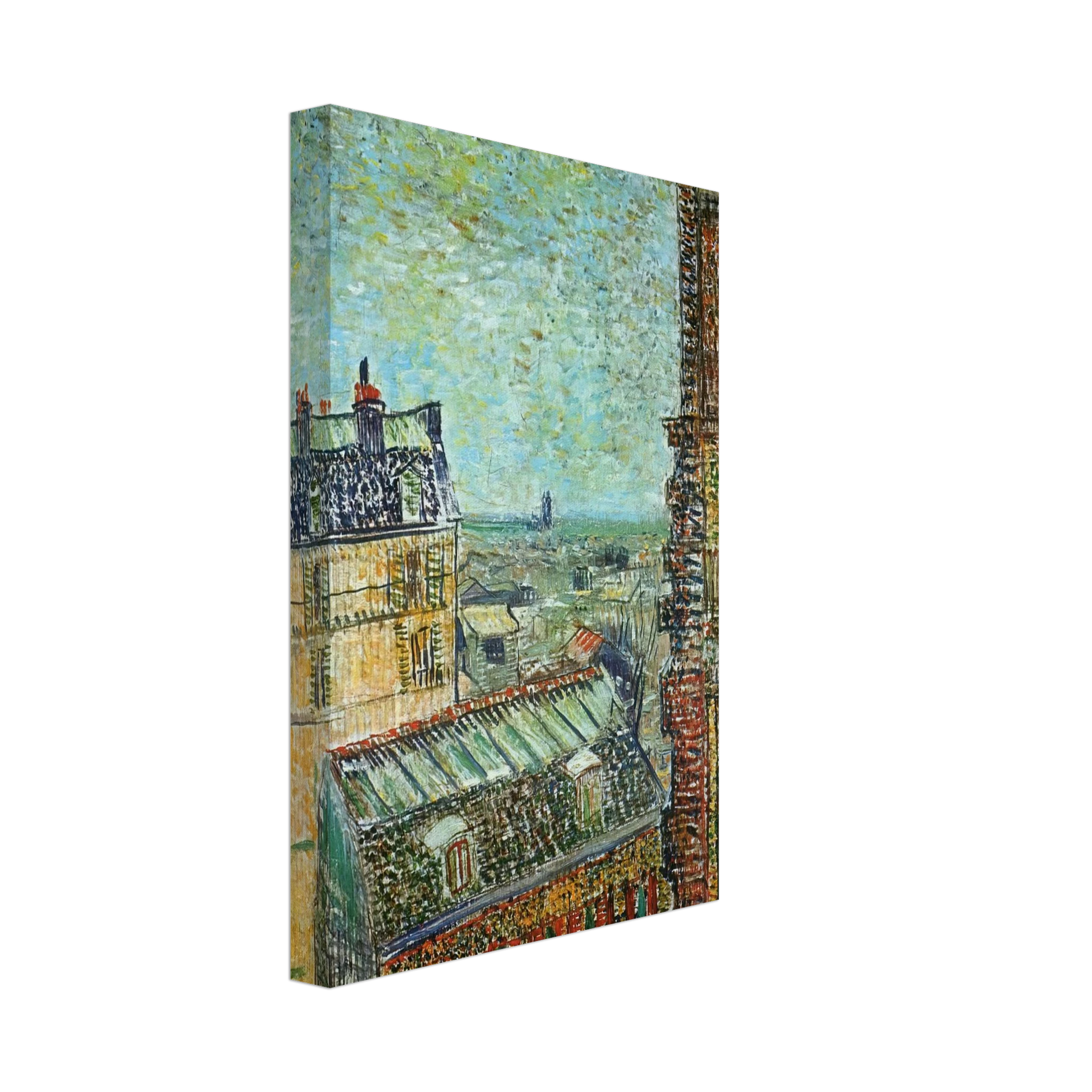 Vincent van Gogh - View of Paris from Vincent's Room in the Rue Lepic Canvas - 70x100 cm / 28x40 inches-canvas