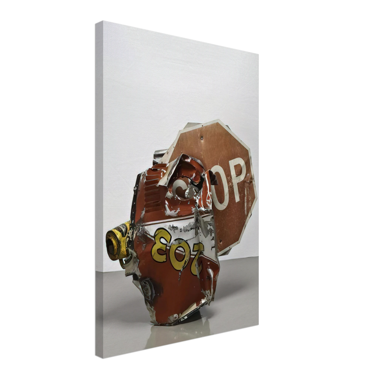 Robert Rauschenberg - STOP SIDE EARLY WINTER GLUT 1987 Canvas - 40x60 cm / 16x24 inches-canvas