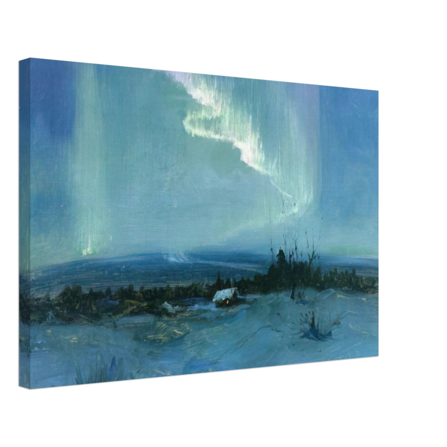 Sydney Laurence - Northern Lights - Romanticism Canvas - 70x100 cm / 28x40 inches-canvas