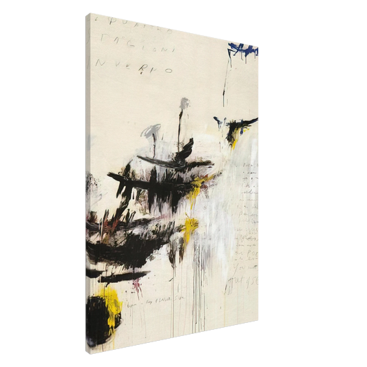Cy Twombly - Quattro stagioni I. Inverno Canvas - 20x30 cm / 8x12 inches-canvas
