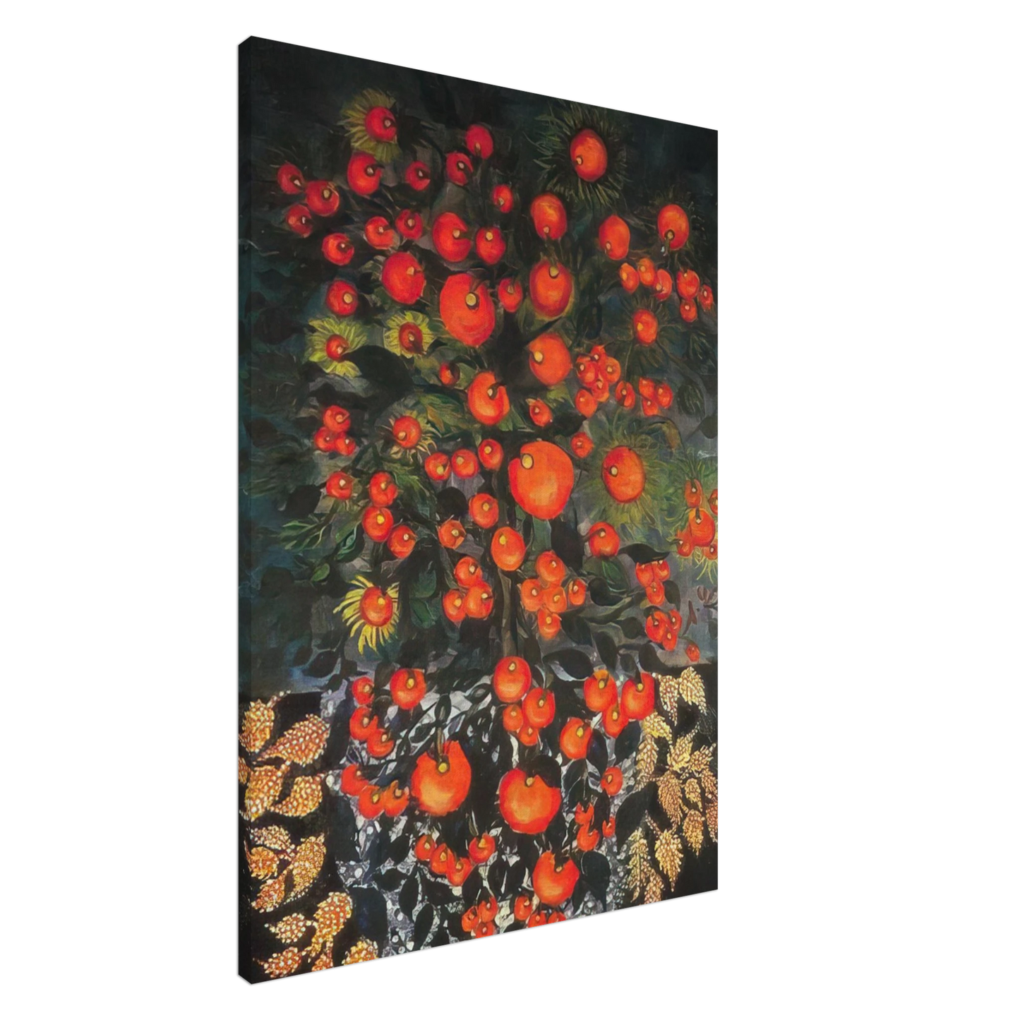 Seraphine Louis - Untitled - Naive Art Primitivism Canvas - 20x30 cm / 8x12 inches-canvas