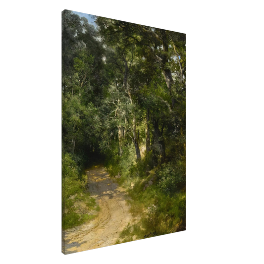 Thomas Moran - Cockington Lane near Torquay England Canvas - 20x30 cm / 8x12 inches-canvas