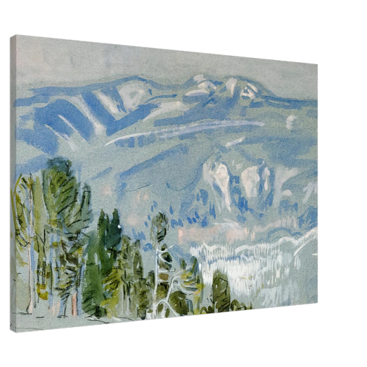 Childe Hassam - Looking towards Mount Adams from Mount Hood Canvas - Default Title-canvas