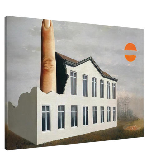 Rene Magritte - THE REVEALING OF THE PRESENT 1936 Canvas - 20x30 cm / 8x12 inches-canvas