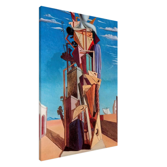 Giorgio de Chirico - THE GREAT MACHINE 1925 Canvas - 20x30 cm / 8x12 inches-canvas