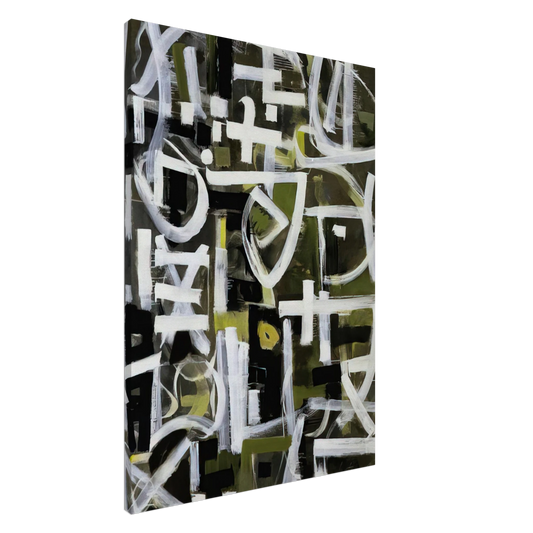 Bradley Walker Tomlin - Number 2 - 1950 Canvas - 20x30 cm / 8x12 inches-canvas