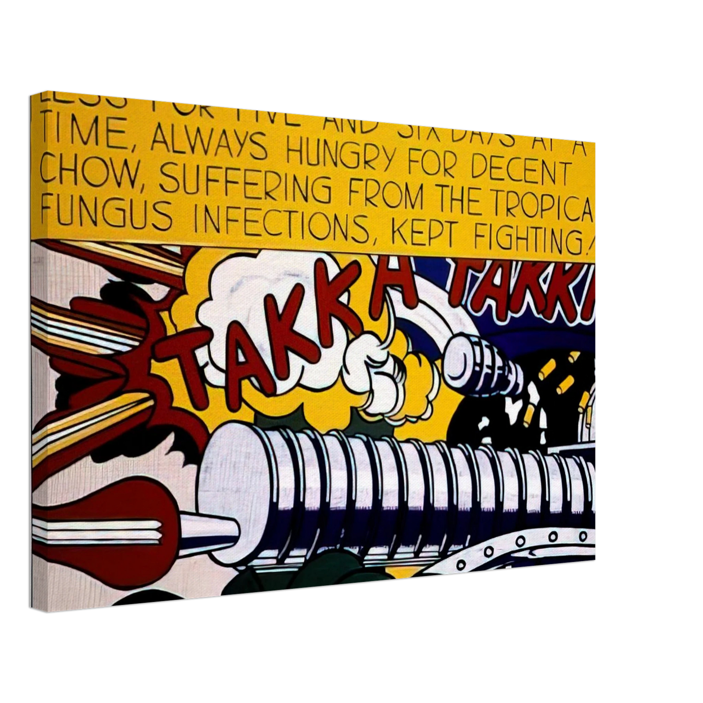 Roy Lichtenstein - TAKKA TAKKA 1962 Canvas - 70x100 cm / 28x40 inches-canvas