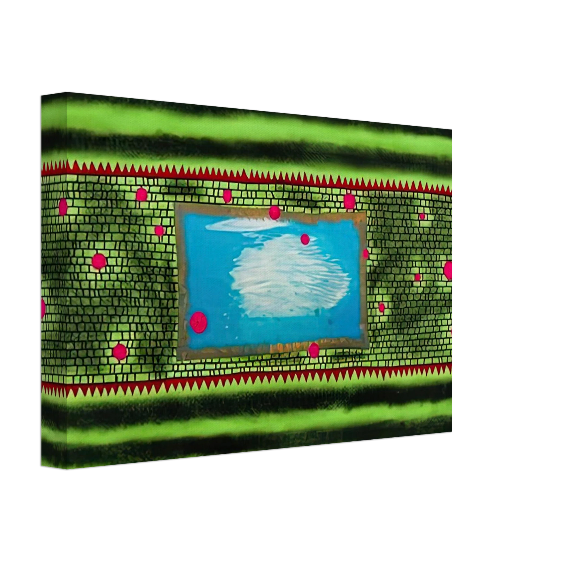 Yayoi Kusama - TRAVELING WATER 1980 Canvas - 70x100 cm / 28x40 inches-canvas