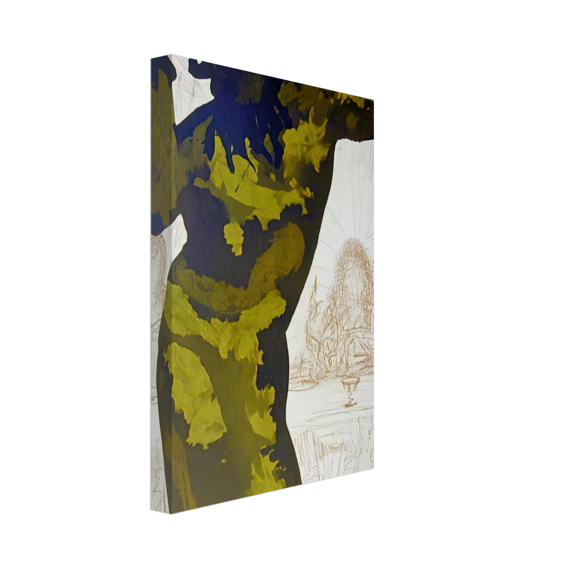 Salvador Dali - ET POST BUCCELLAM INTROIVIT IN EUM SATANAS PSALMS 40 10 1964 Canvas - 40x60 cm / 16x24 inches-canvas