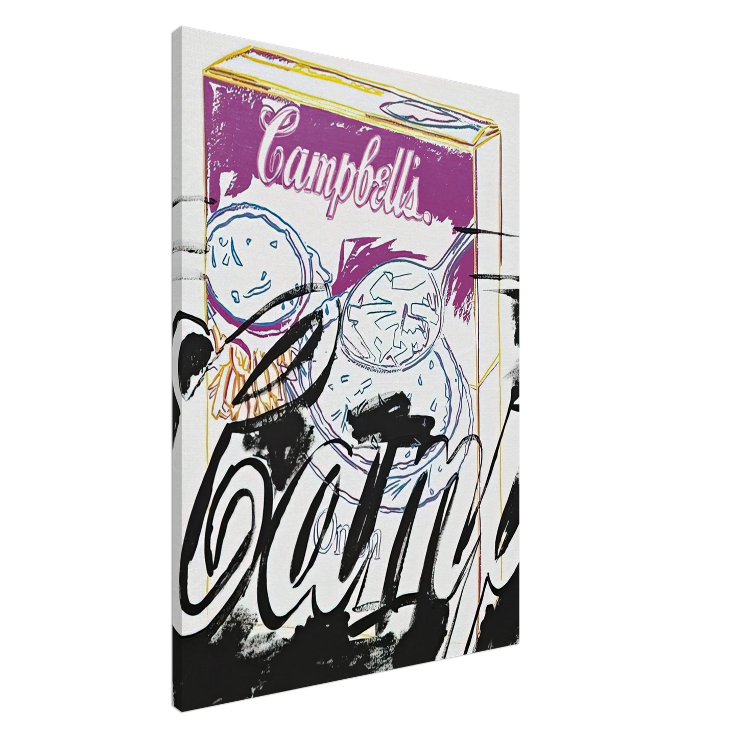 Andy Warhol - Campell's Onion Soup Box Canvas - 20x30 cm / 8x12 inches-canvas