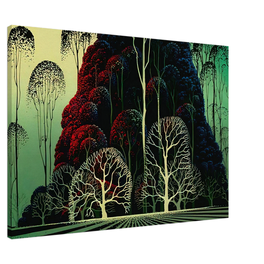 Eyvind Earle - Eucalyptus Forest Canvas - 20x30 cm / 8x12 inches-canvas