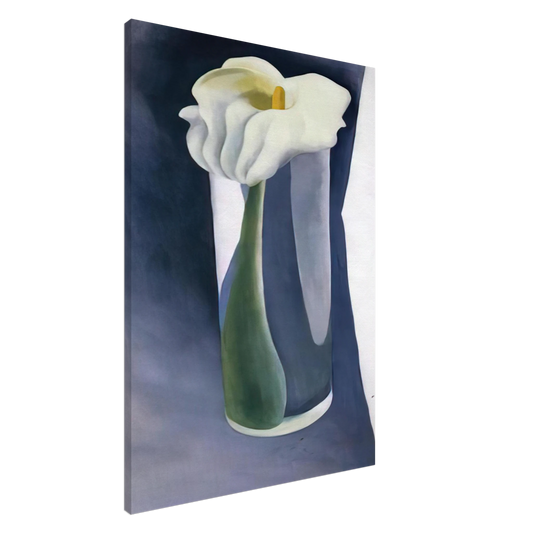 Georgia O'Keeffe - Calla Lily in Tall Glass Canvas - 20x30 cm / 8x12 inches-canvas