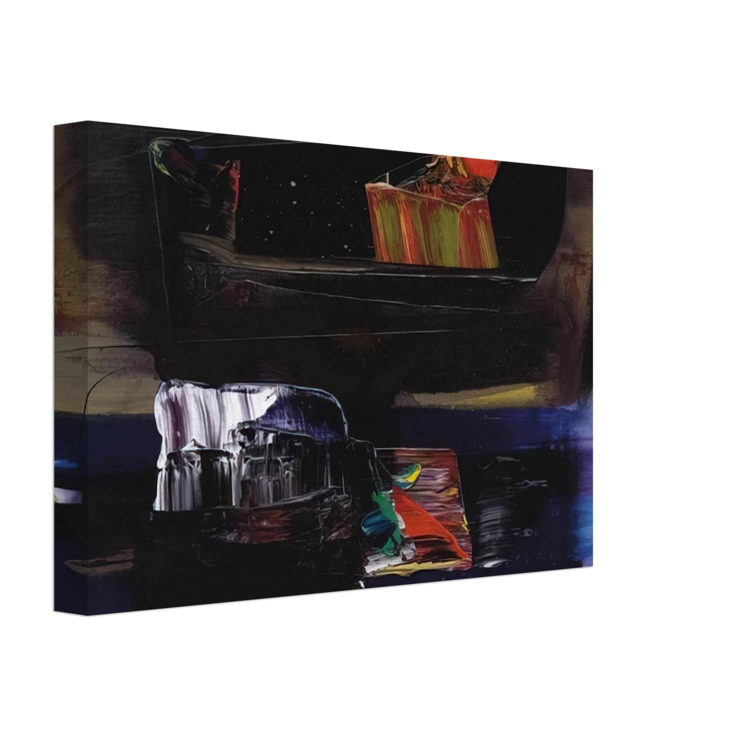 Paul Jenkins - Phenomena Tibetan Clay Offering - 1990 Canvas - 40x60 cm / 16x24 inches-canvas