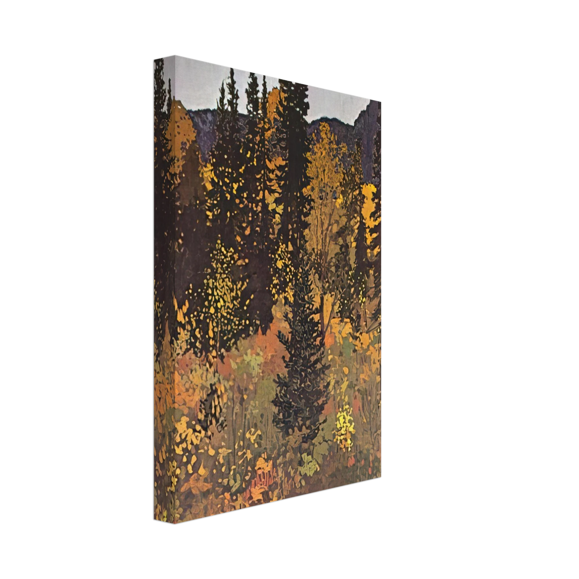 Frank Johnston - The Dark Woods Interior - 1921 Canvas - 70x100 cm / 28x40 inches-canvas