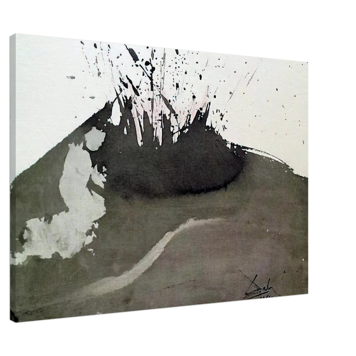 Salvador Dali - ANGELUS EXCUSSIT FLAMMAMIGNIS DANIEL 3 23 1967 Canvas - 20x30 cm / 8x12 inches-canvas