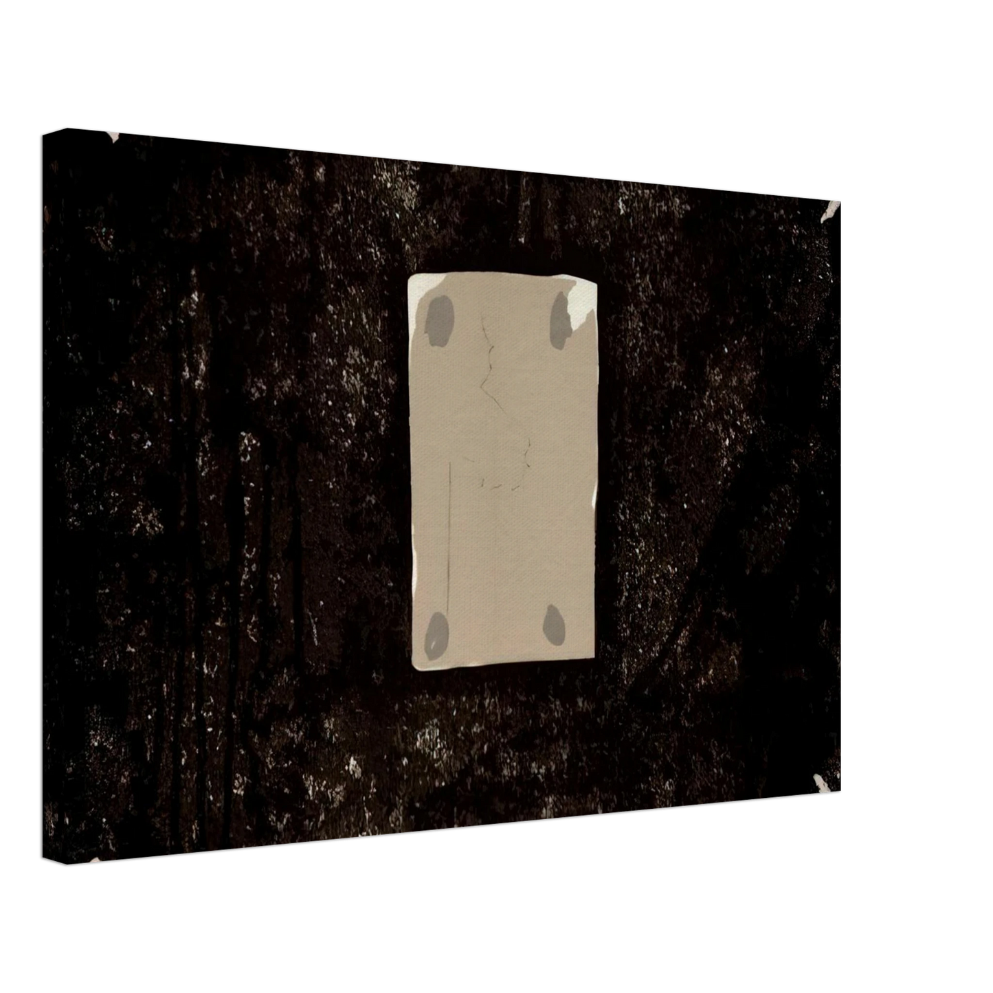 Antoni Tapies - COMPOSITION IN BLACK 3 GRAYS AND BLUISH 1968 Canvas - 40x60 cm / 16x24 inches-canvas