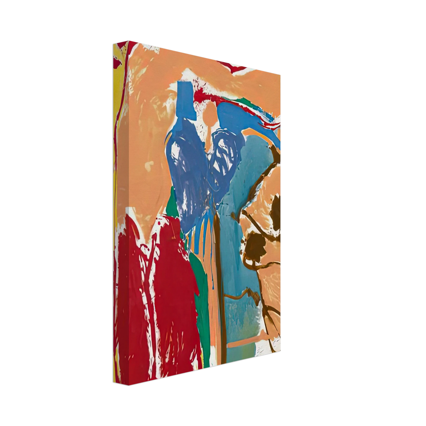 Helen Frankenthaler - Mediterranean Thoughts, 1960- Canvas - 40x60 cm / 16x24 inches-canvas