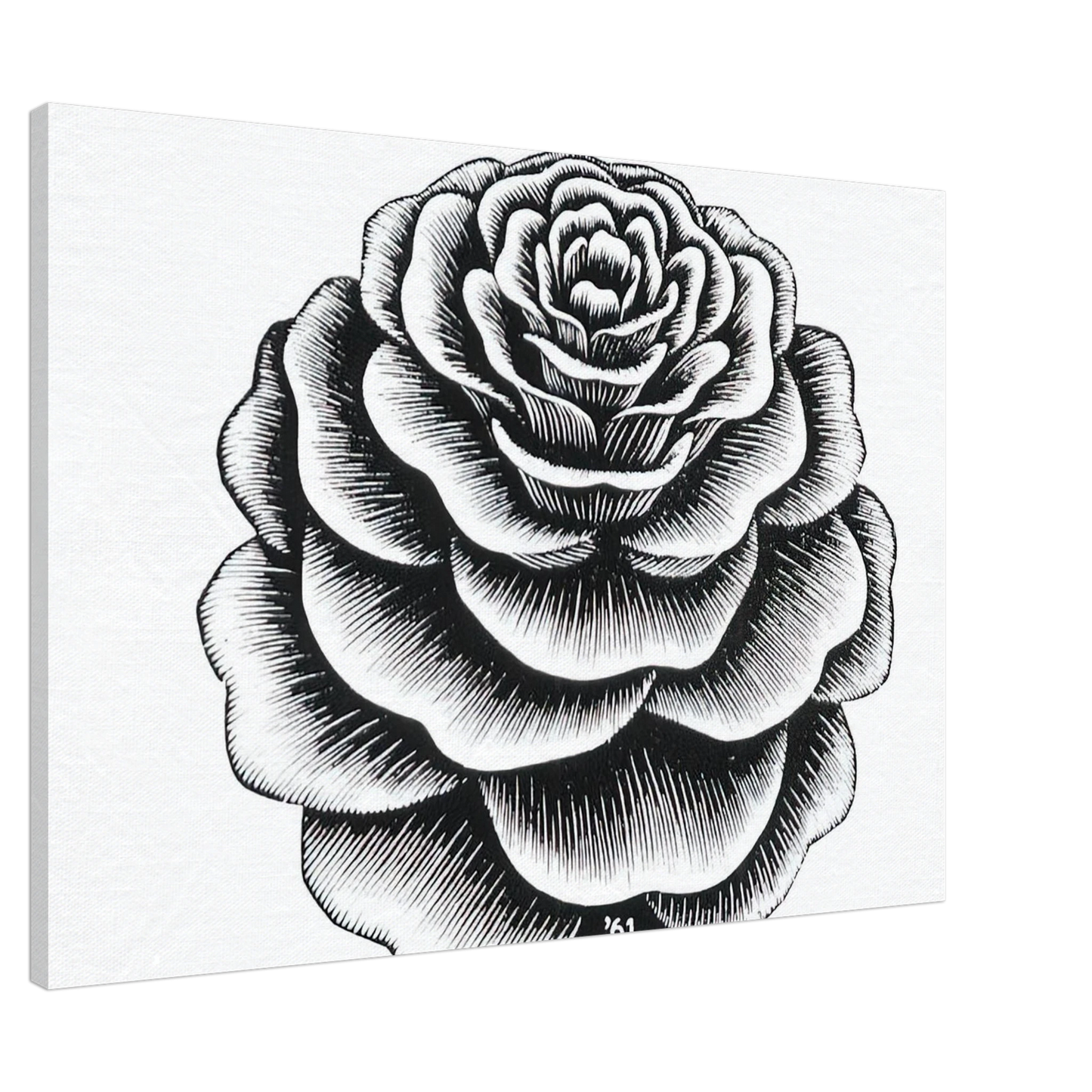 MC Escher - FLOWER 1 Canvas - 20x30 cm / 8x12 inches-canvas