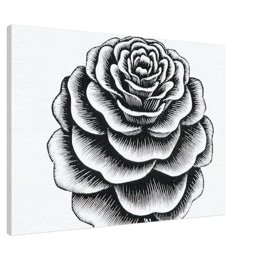 MC Escher - FLOWER 1 Canvas - 20x30 cm / 8x12 inches-canvas