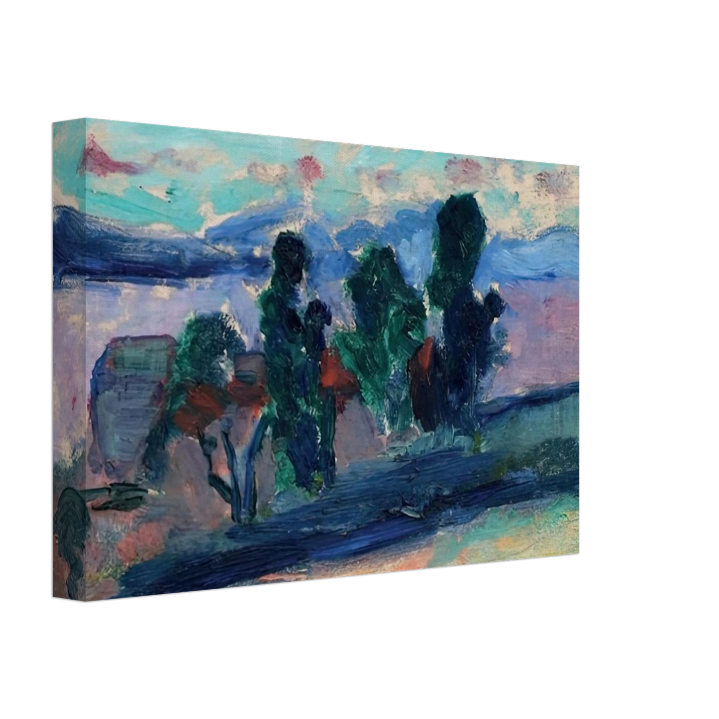 Henri Matisse - PAYSAGE DE SAINT TROPEZ AU CREPUSCULE 1904 Canvas - 70x100 cm / 28x40 inches-canvas