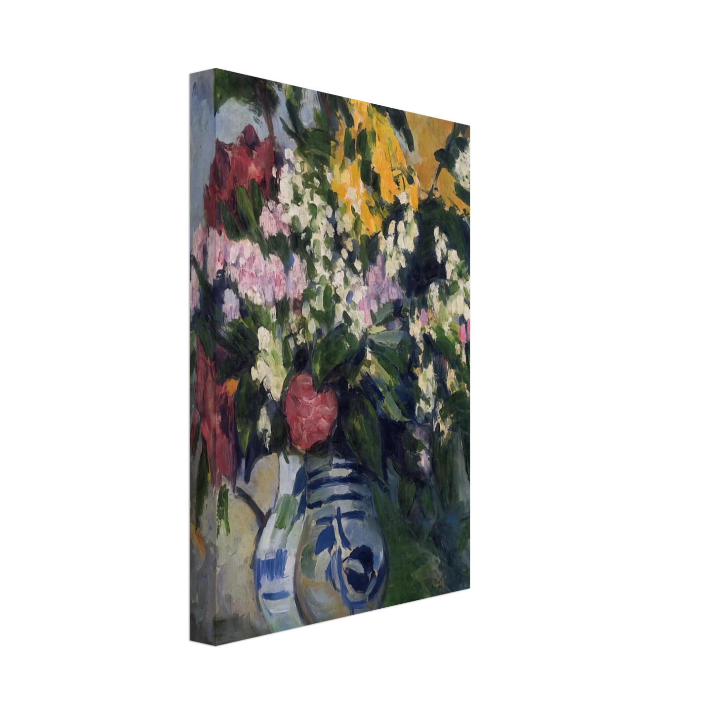 Paul Cezanne - Two Vases of Flowers Canvas - 70x100 cm / 28x40 inches-canvas