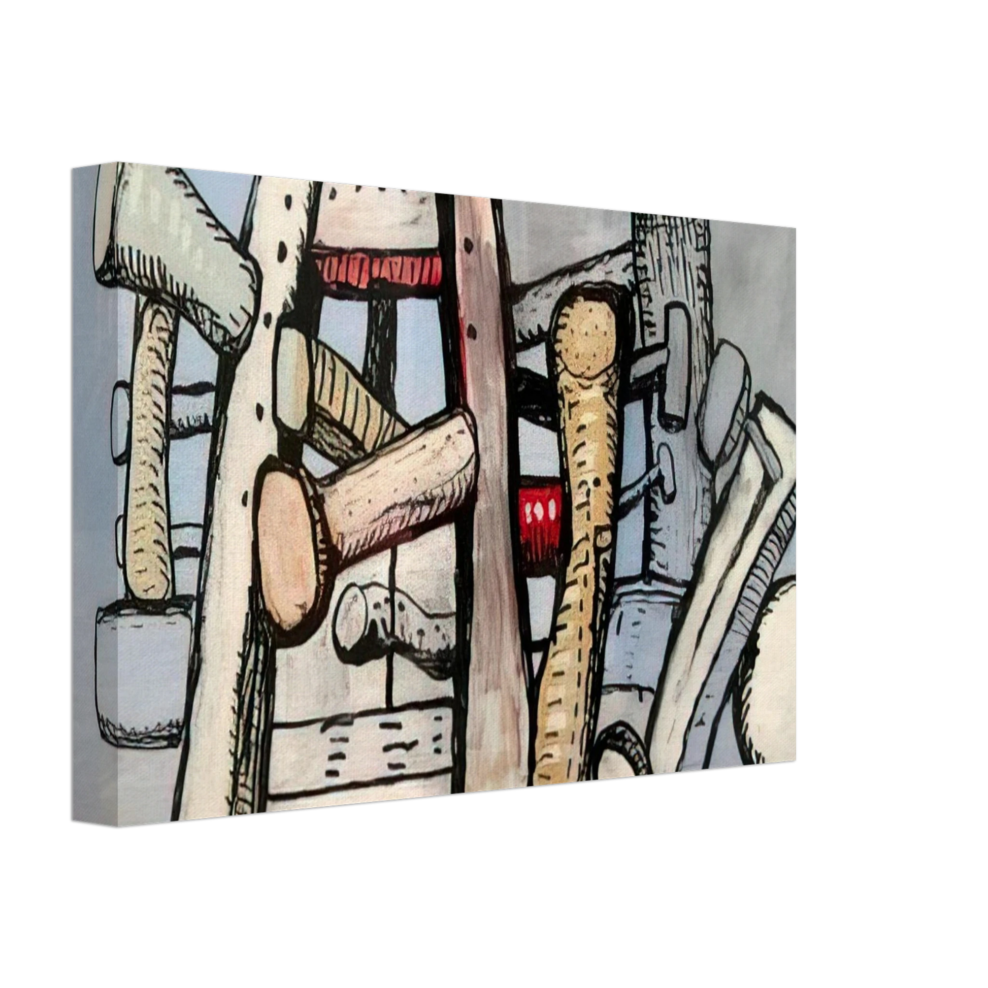 Philip Guston - UNTITLED 1980 Canvas - 70x100 cm / 28x40 inches-canvas