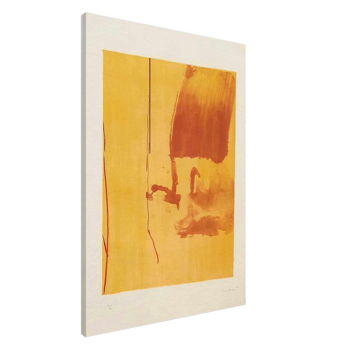 Helen Frankenthaler - Harvest - 1976 Canvas - 20x30 cm / 8x12 inches-canvas
